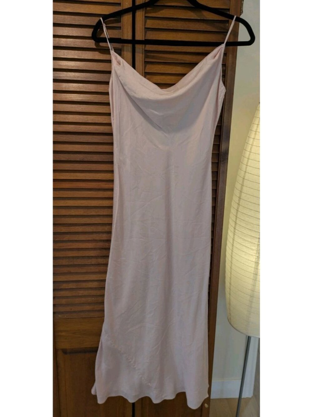 Vintage y2k Victoria’s Secret 100% Silk Long Nightgown Pink Liquid Maxi Slip M